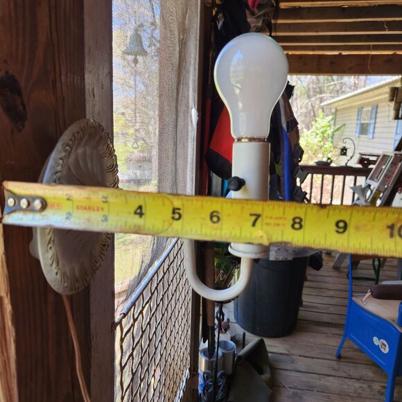 Rare Vintage Art Nouveau Hanging or table top plug in Sconce Light Fixture With - Picture 3 of 16